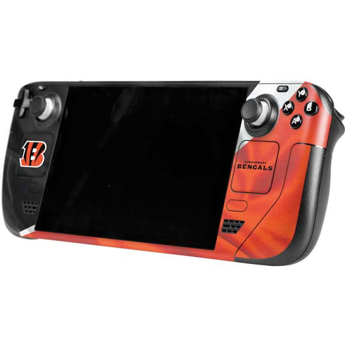 NFL Cincinnati Bengals Steam Deck Handheld Gaming Computer Skin